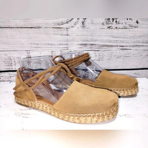 Toms Katalina Espadrilles Tan size 5.5‎ Summer Dressy Ballet Office Event Summer